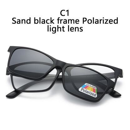 6 in 1 Magnetic Polarized Clip On Sunglasses Unisex Bundles